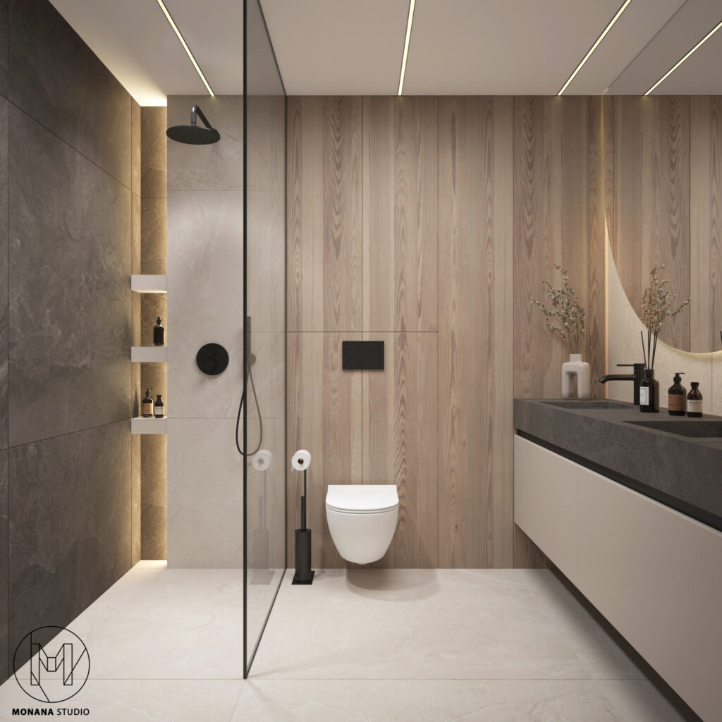 LINEAR JAPANDI – PROJEKT MIESZKANIA 72m2