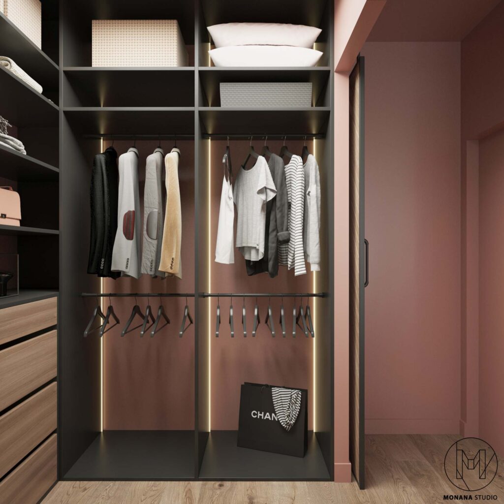 RUSTY RED – PROJEKT MIESZKANIA 66m2