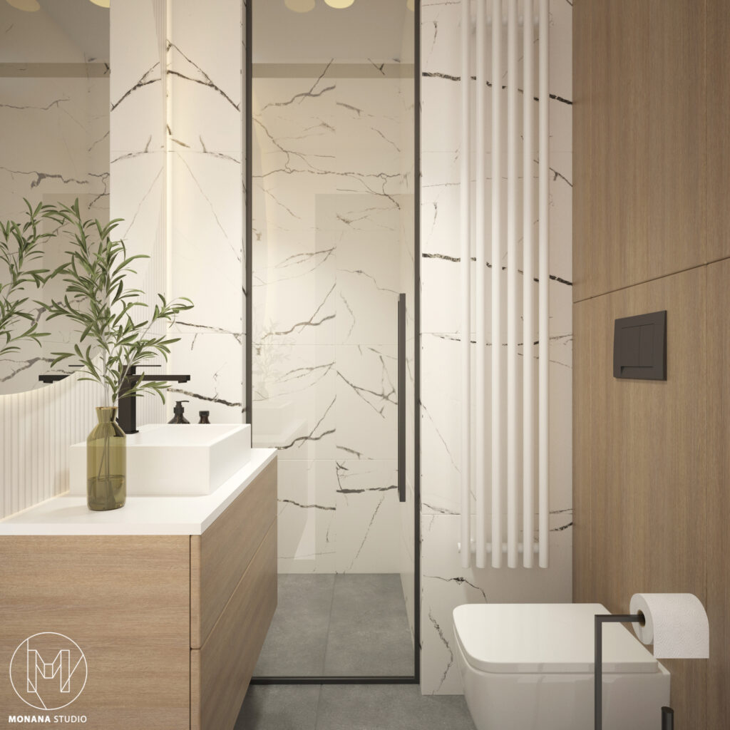 SIMPLE BLACK – PROJEKT MIESZKANIA 85m2