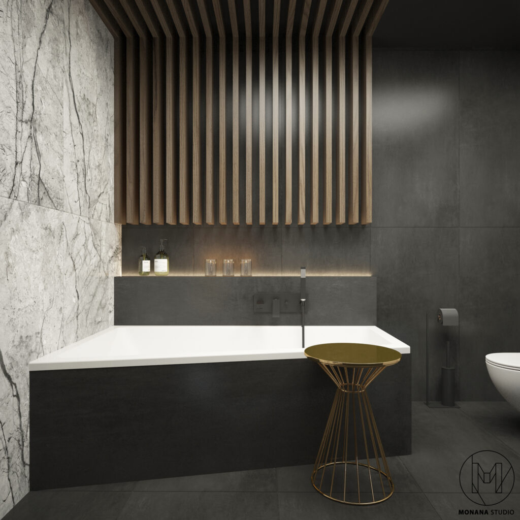 DARK CHOCOLATE – PROJEKT MIESZKANIA 94m2