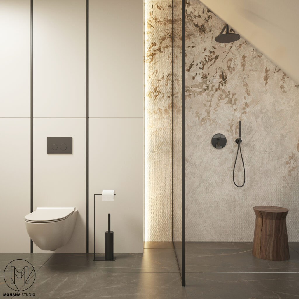 OLIVE BROWN – PROJEKT DOMU 230m2 PIĘTRO